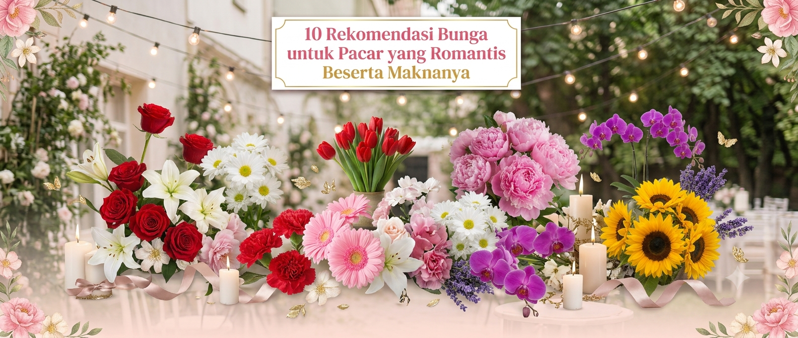 10 Rekomendasi Bunga untuk Pacar yang Romantis Beserta Maknanya