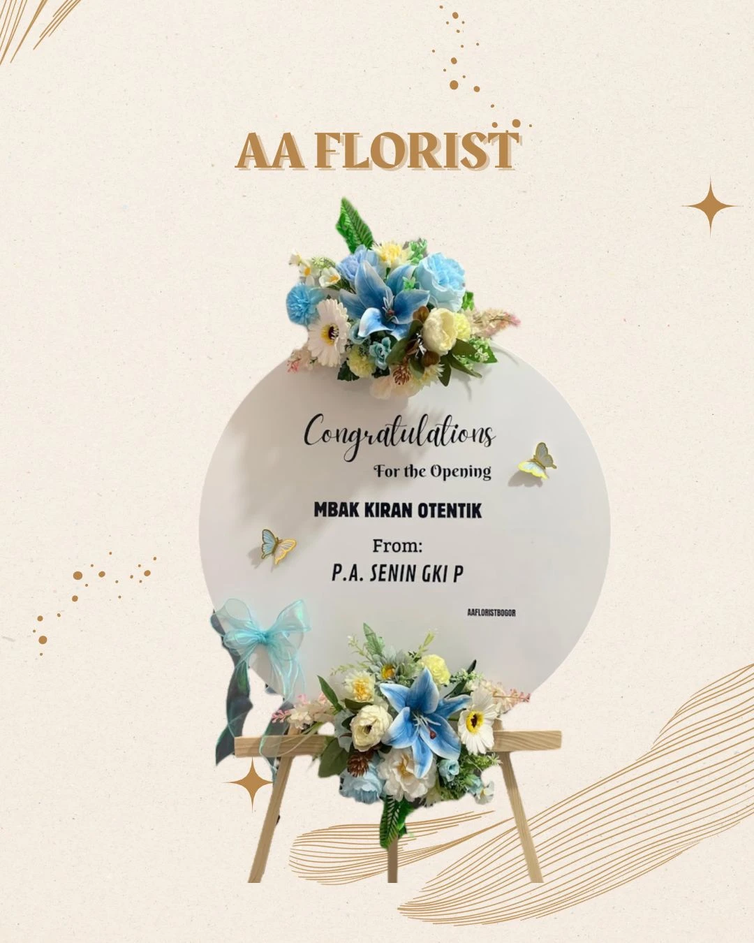 Standing Acrylic Artificial 3