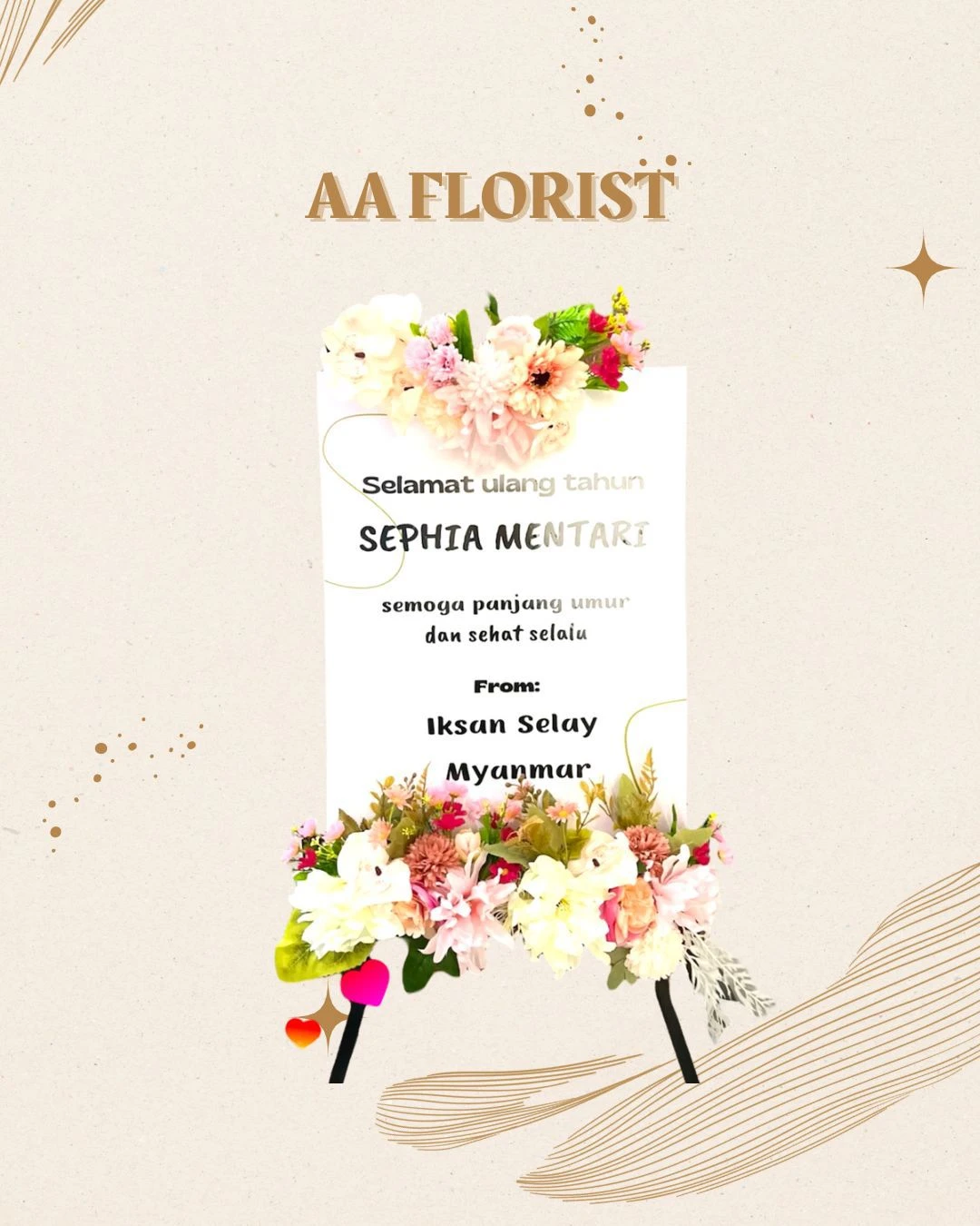 Standing Acrylic Artificial 7