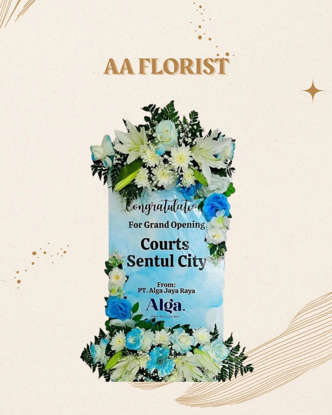 standing Acrylic Fresh Flower 5