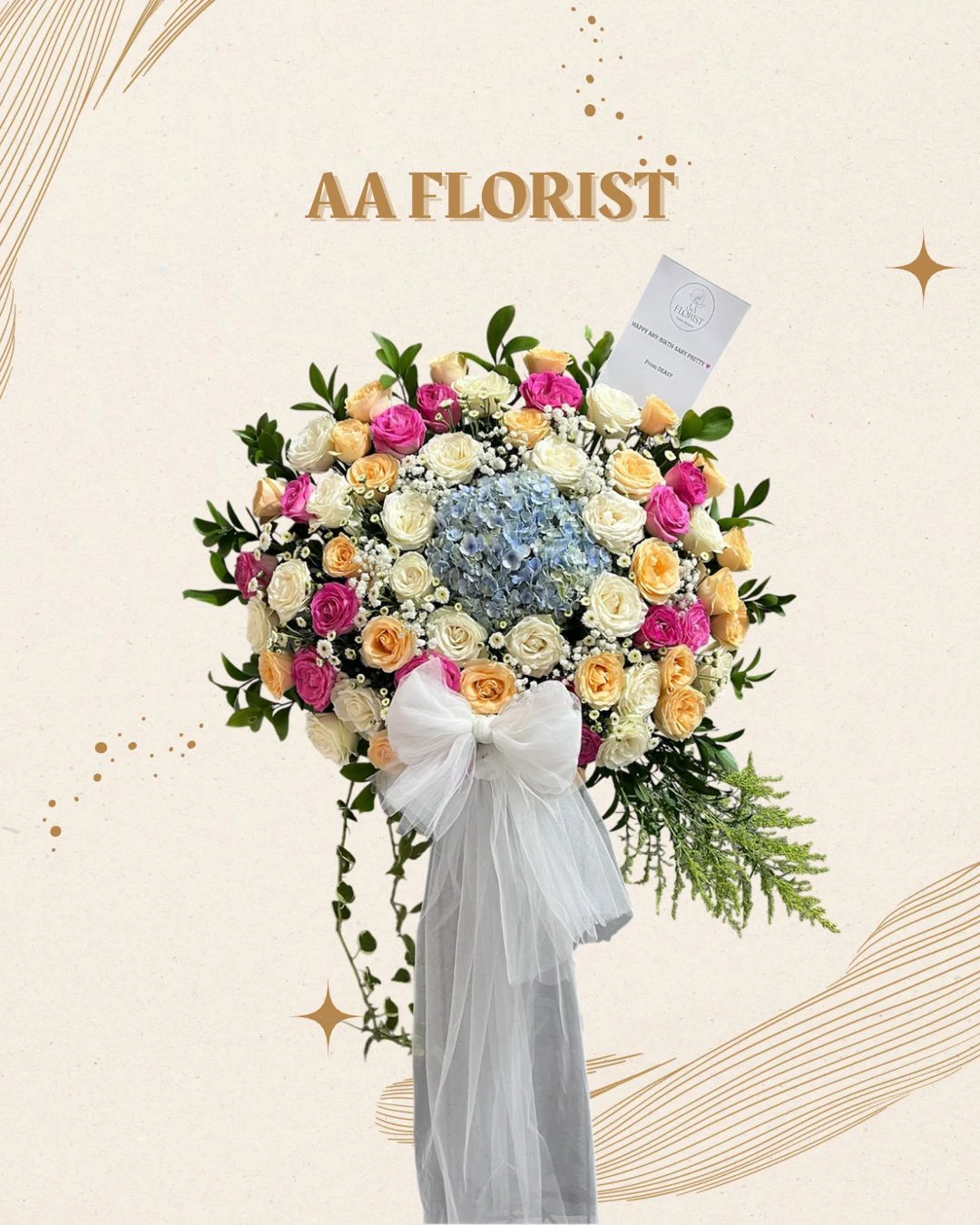 Standing Fresh Flower 12