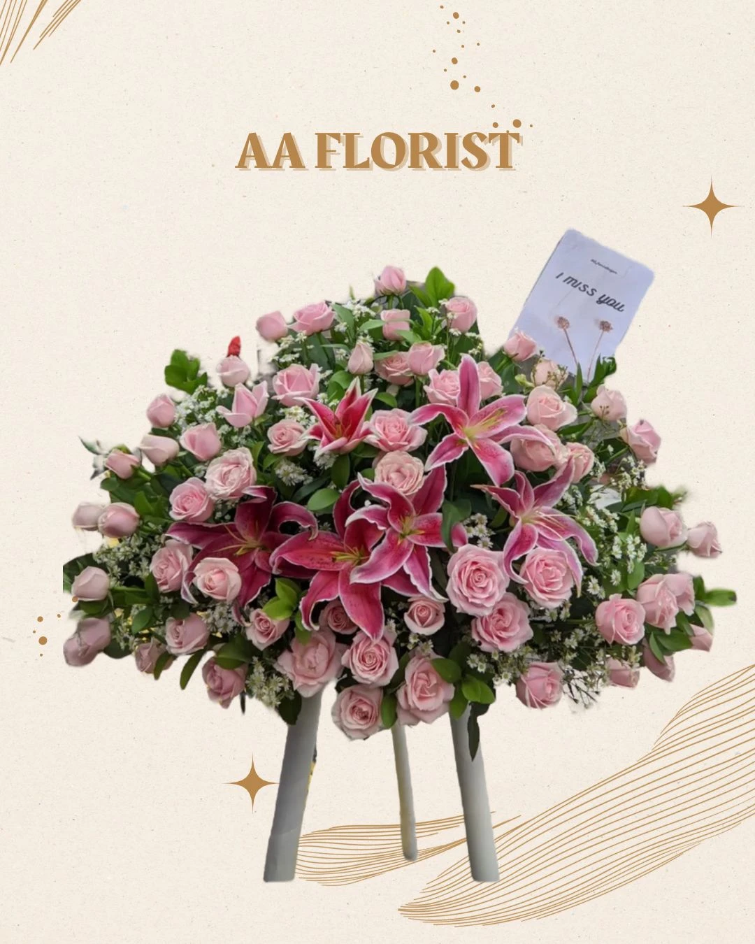 Standing Fresh Flower 22