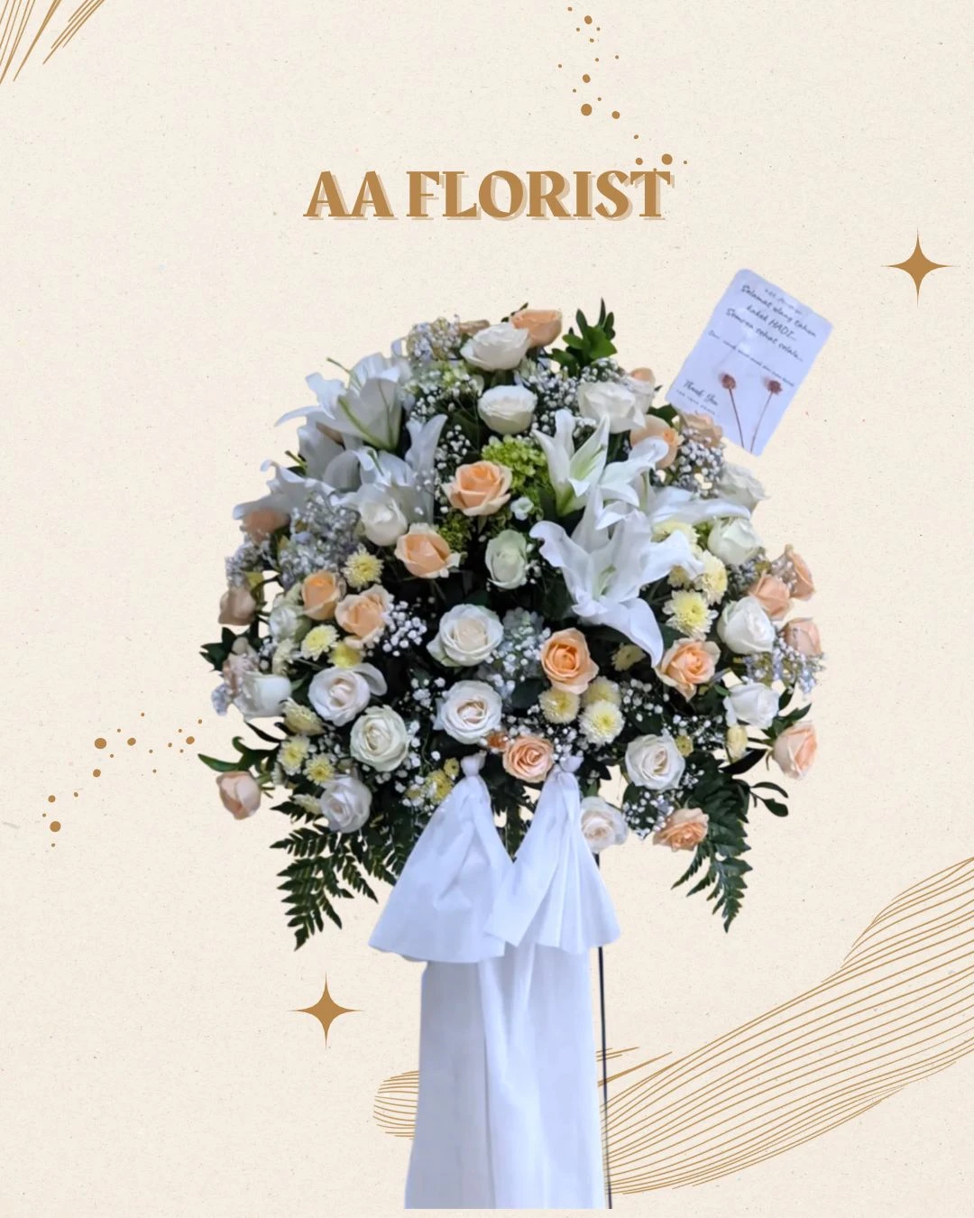 Standing Fresh Flower 25