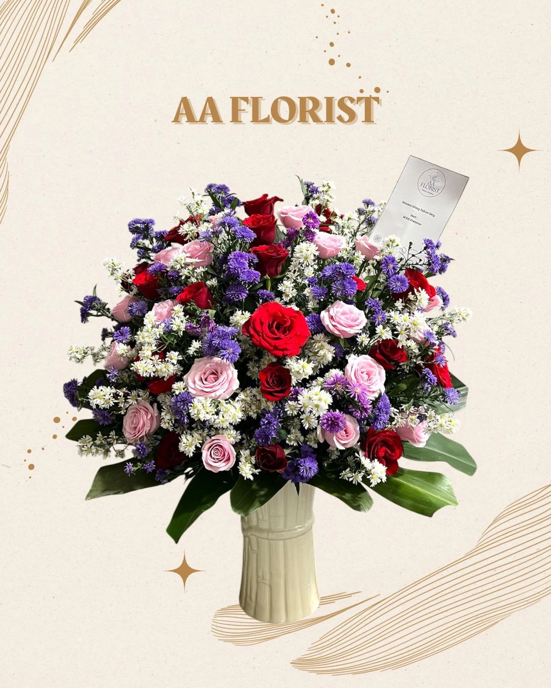 Rangkaian Vase Fresh Flower 3