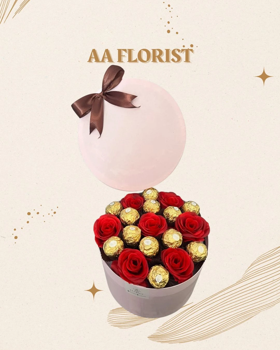 Custom Bloom Box Ferrero & Rose Artificial 1
