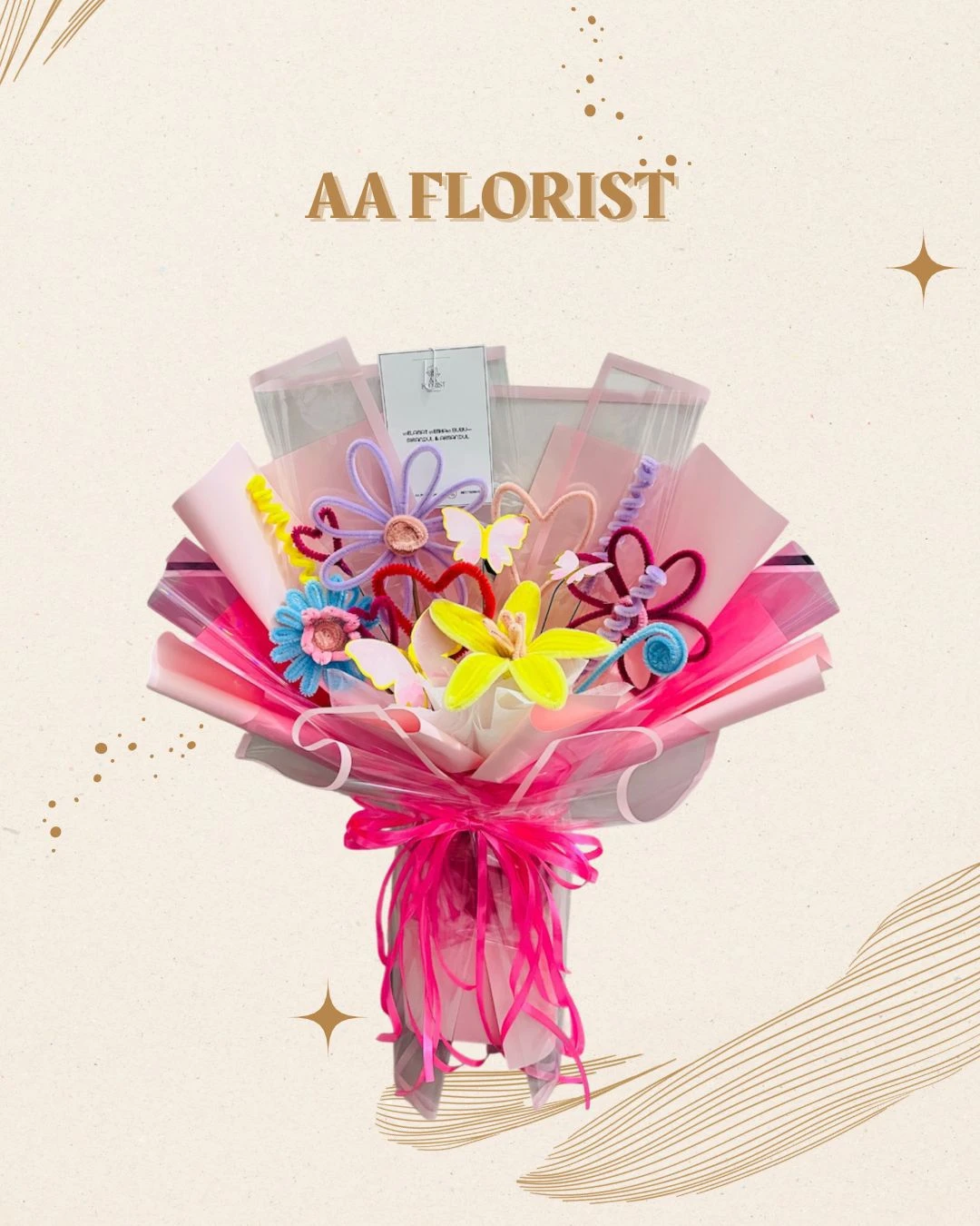 Bouquet Bunga Pipe / Kawat Bulu 4