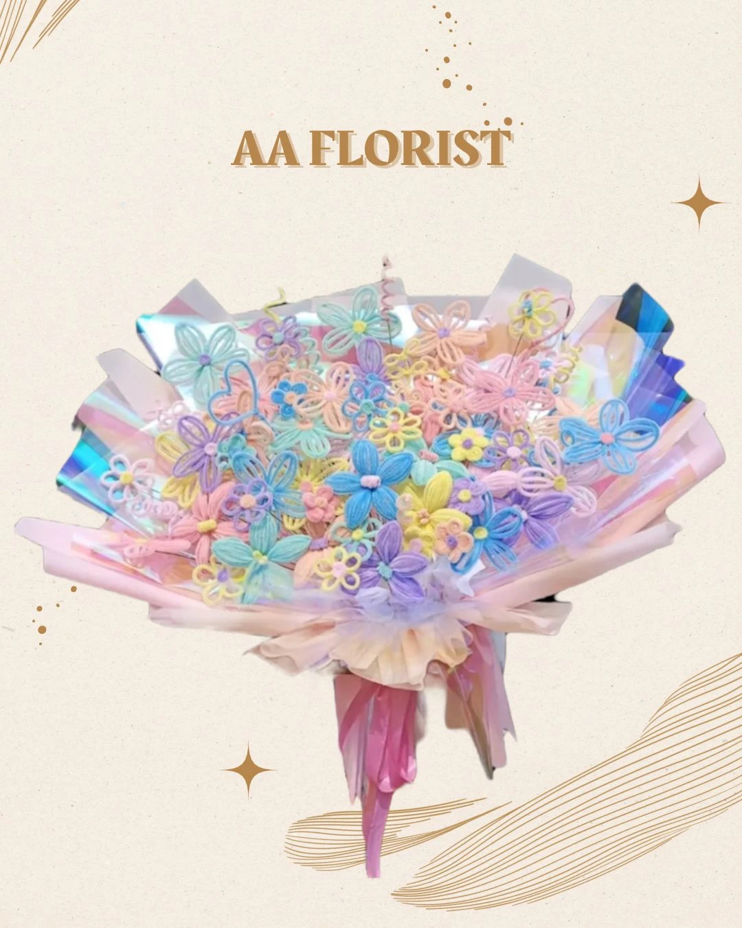 Bouquet Bunga Pipe / Kawat Bulu 6