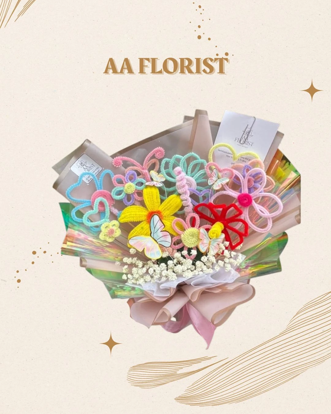 Bouquet Bunga Pipe / Kawat Bulu 7