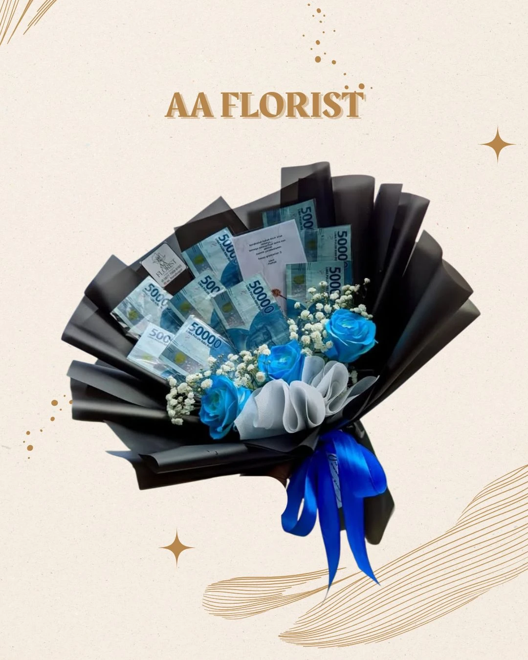 Money Bouquet Mix Fresh Flower 4