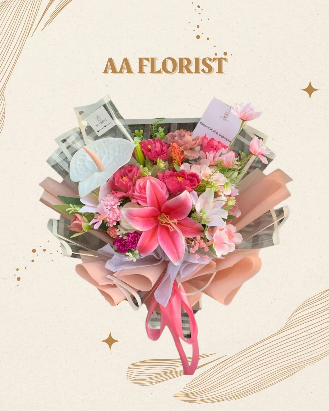 Bouquet Artificial 25