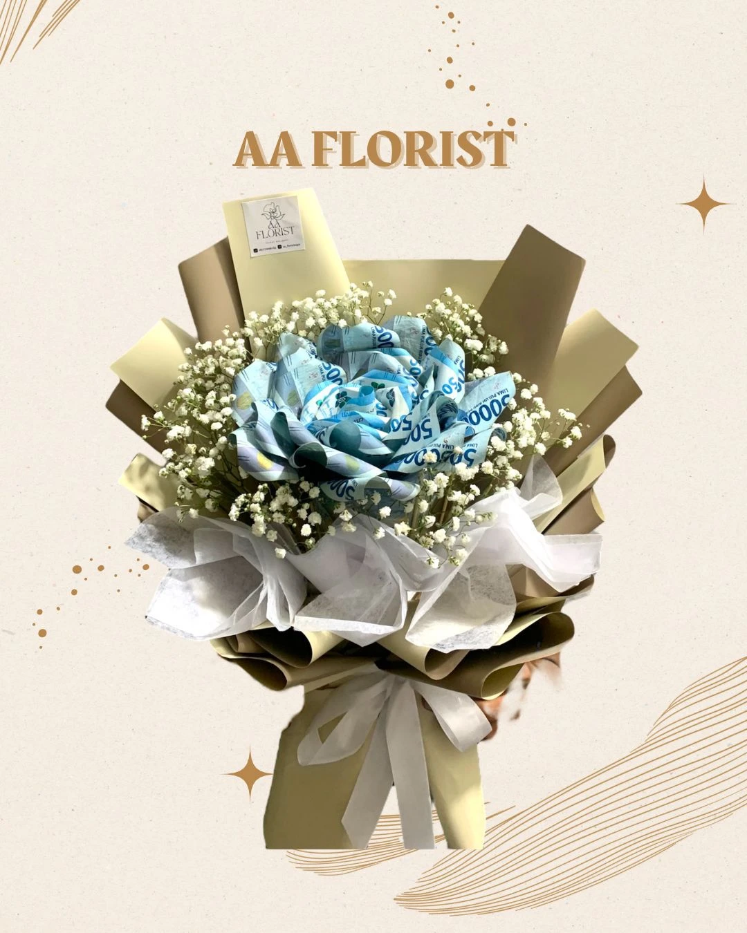 Money Bouquet Mix Fresh Flower 11