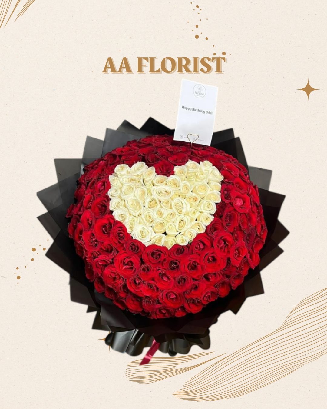 Buket Jumbo Mawar 200 Stem