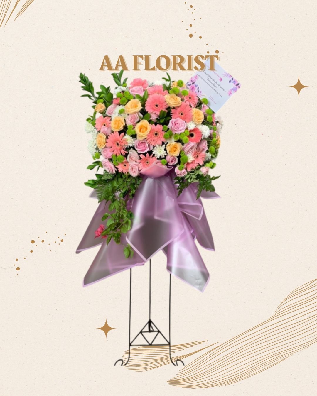 standing mix flowers