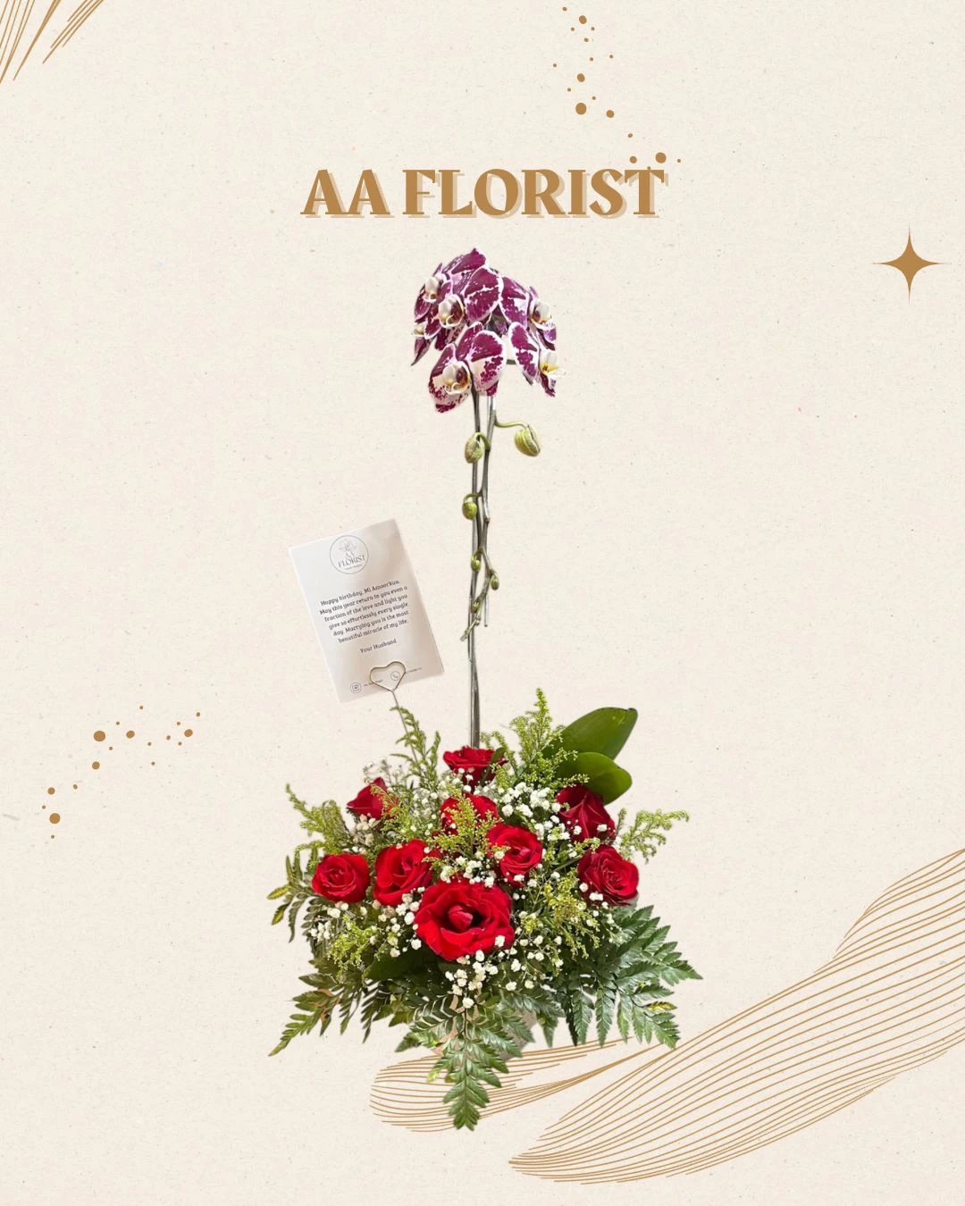 Anggrek Purple Mix Red