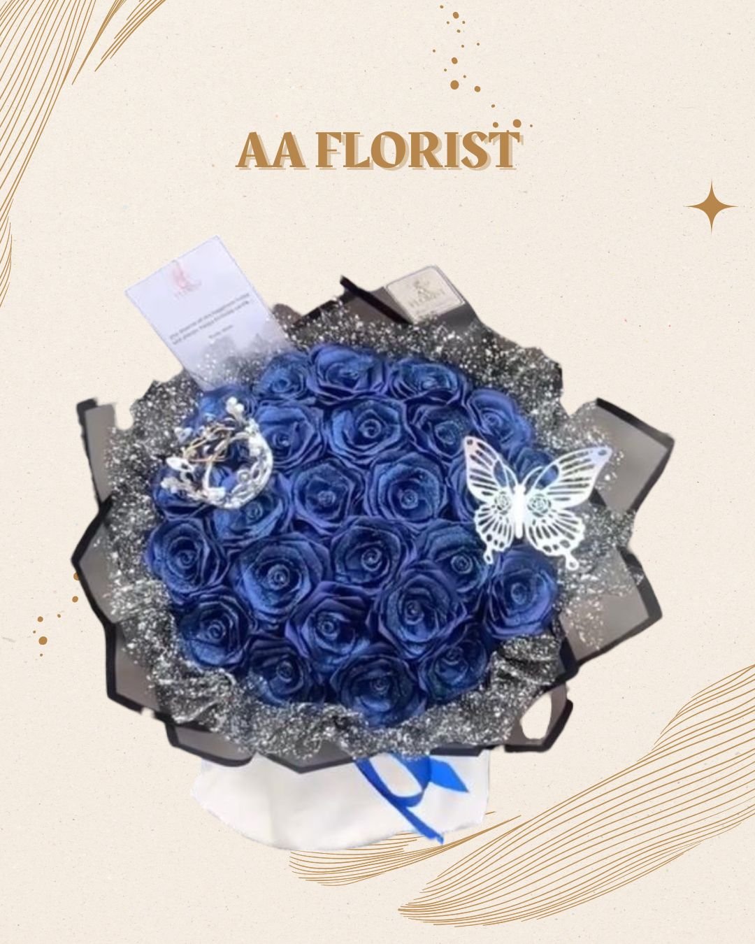 Buket Satin Deep Navy