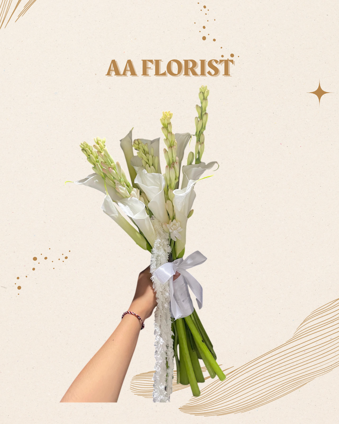 Pure Elegance Tuberose & Calla Bouquet