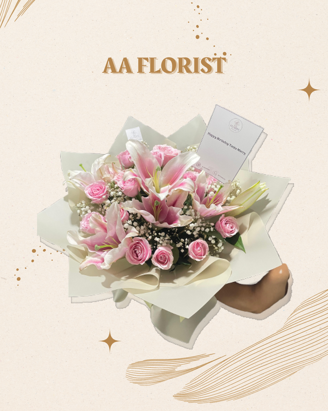 Pink Lily Grace Bouquet