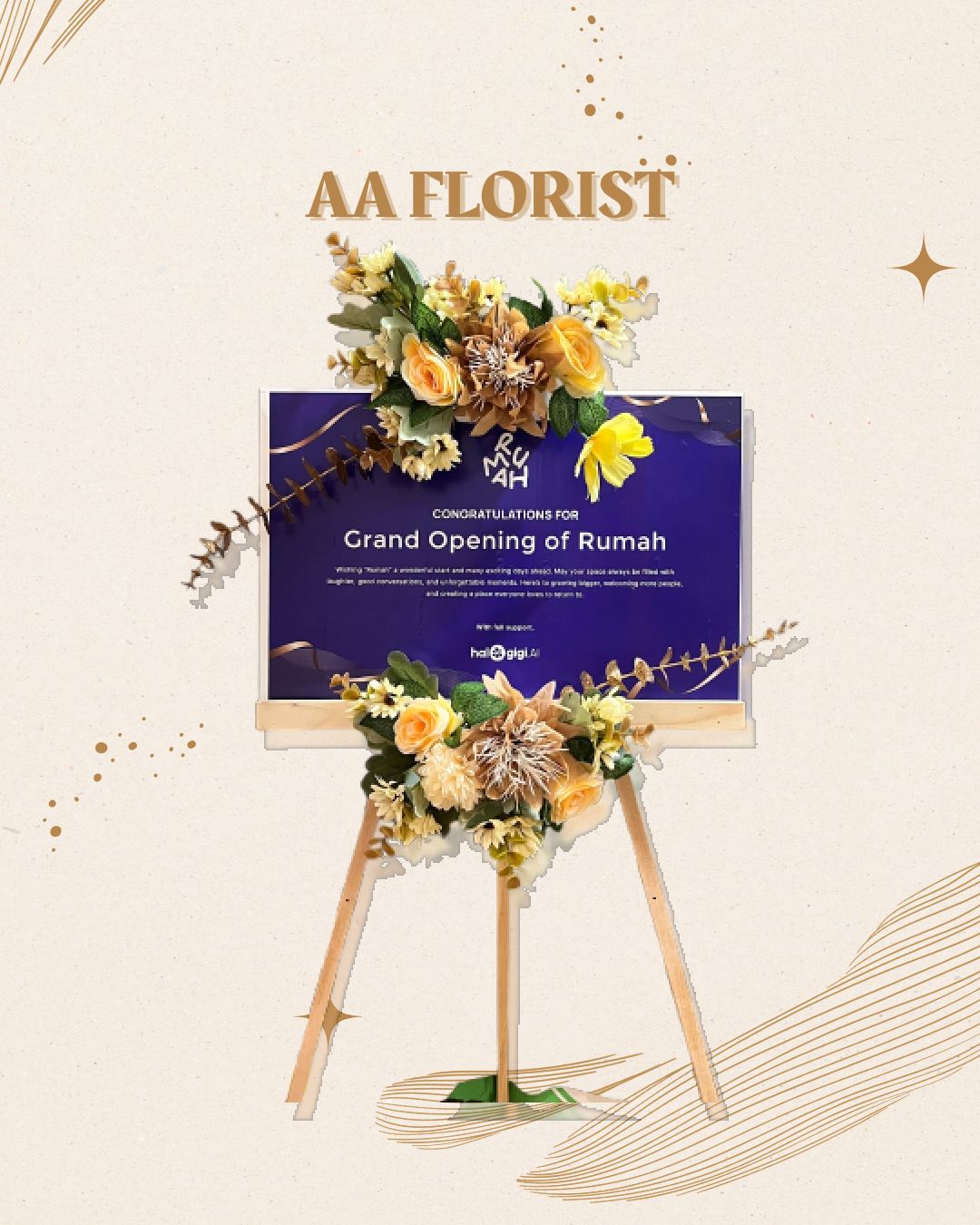 Golden Grand Opening Stand