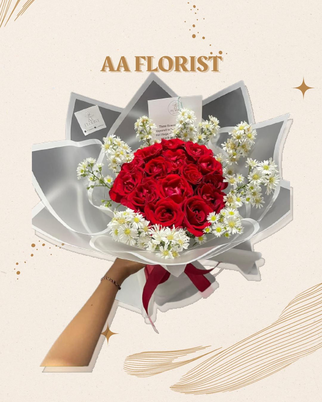 Romantic Scarlet Bouquet